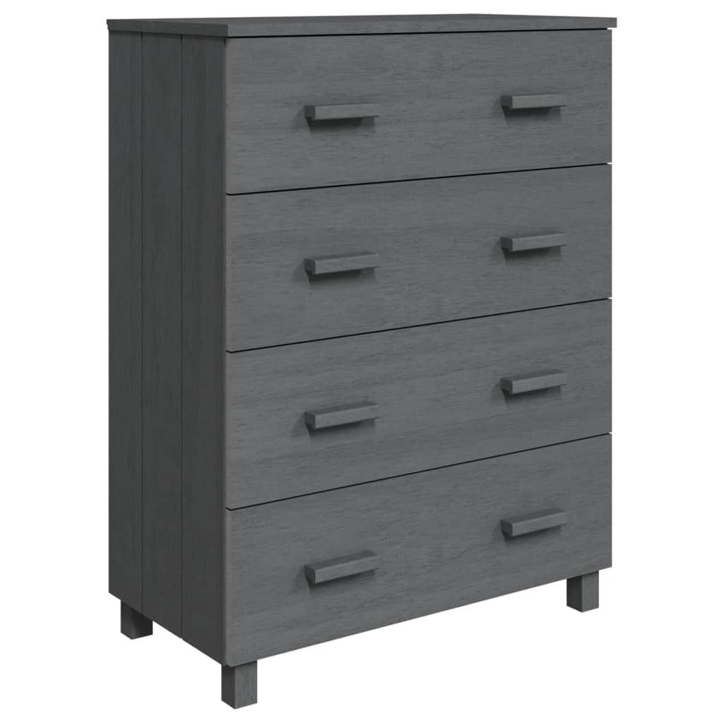 Skjenk Grå HAMAR 79x40x103,5 cm heltre furu