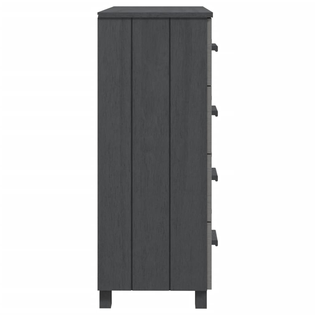 Skjenk Grå HAMAR 79x40x103,5 cm heltre furu