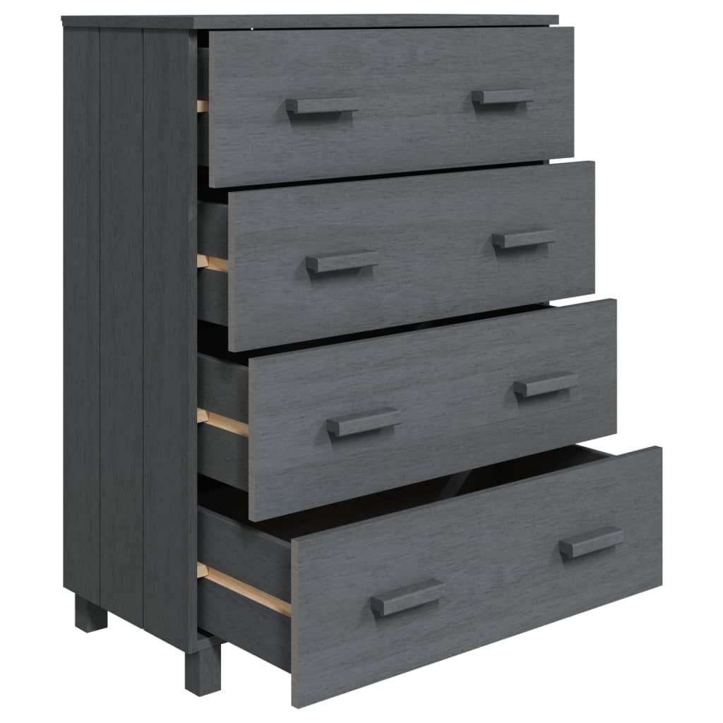 Skjenk Grå HAMAR 79x40x103,5 cm heltre furu