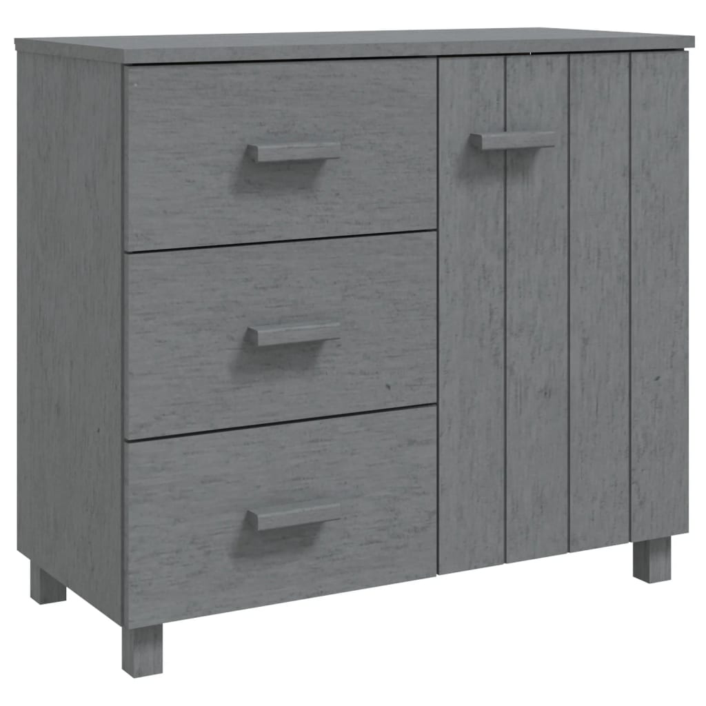 Skjenk Grå HAMAR 90x40x80 cm heltre furu