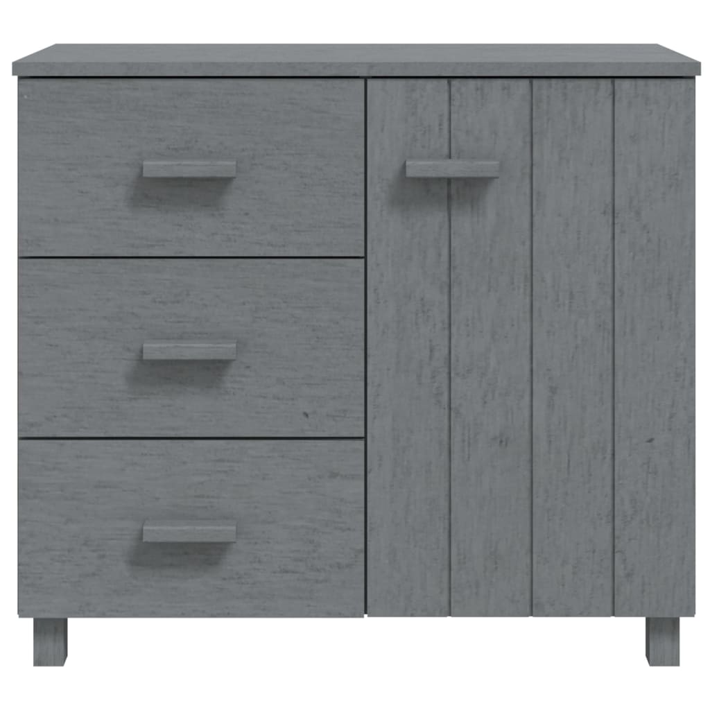 Skjenk Grå HAMAR 90x40x80 cm heltre furu