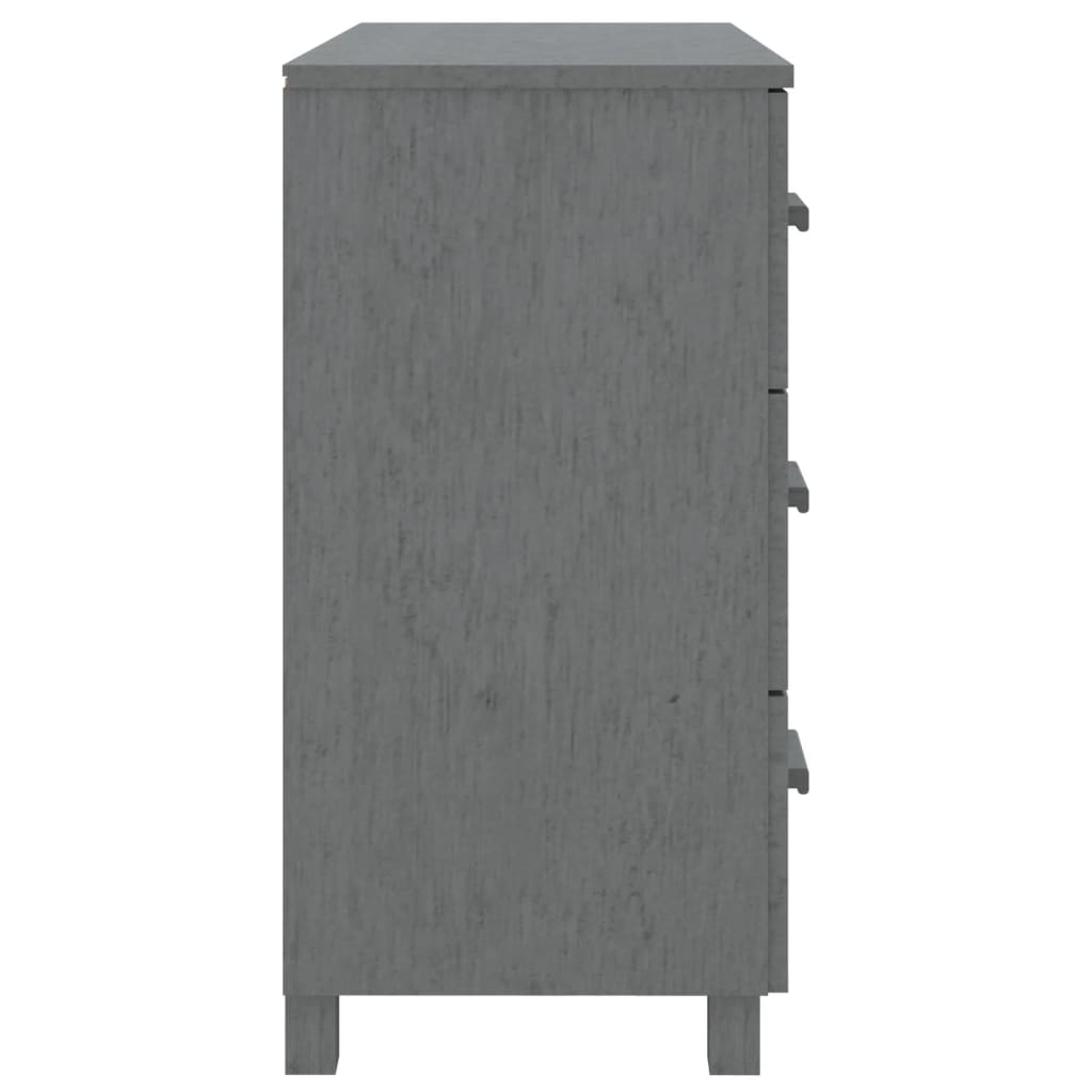 Skjenk Grå HAMAR 90x40x80 cm heltre furu