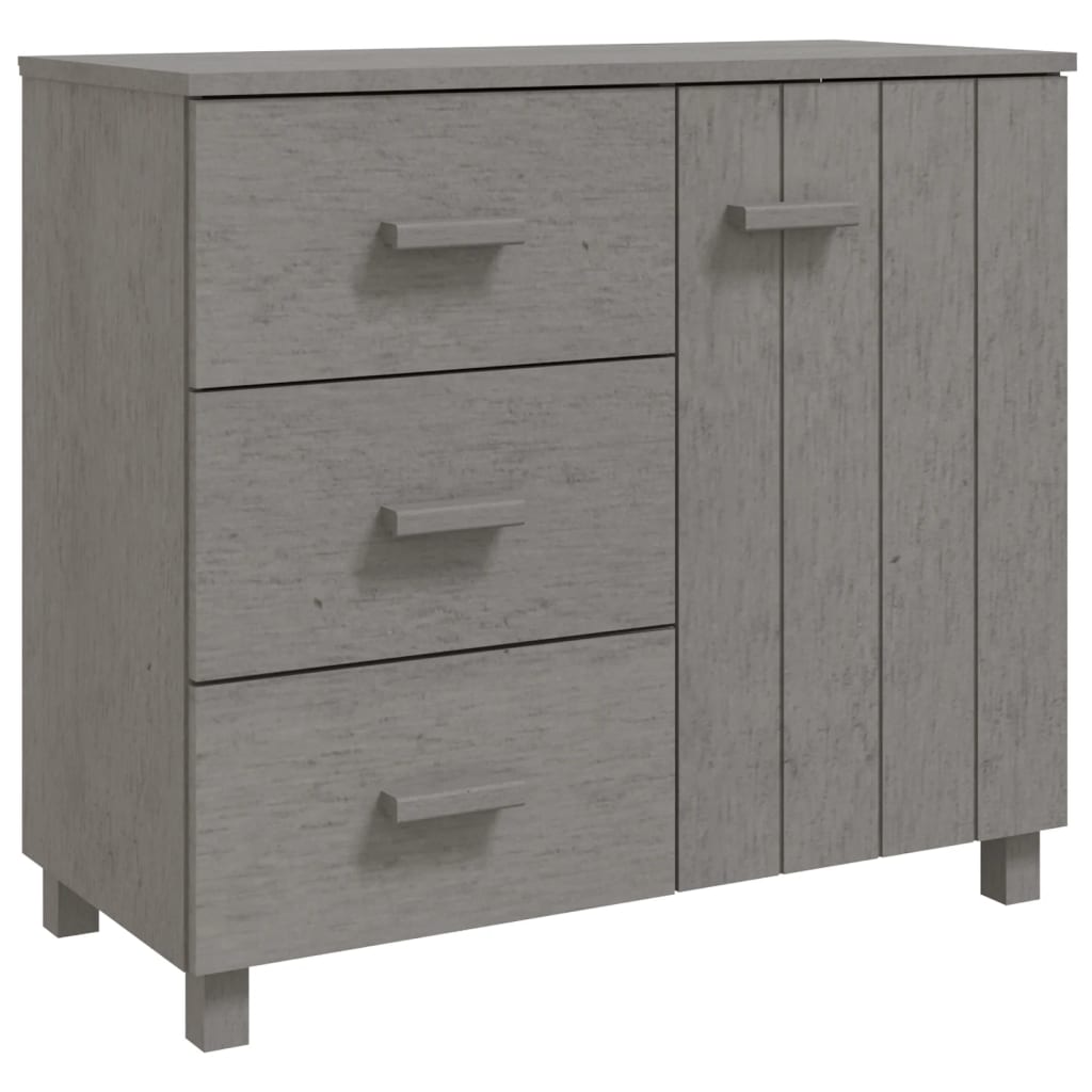 Skjenk Grå HAMAR 90x40x80 cm heltre furu