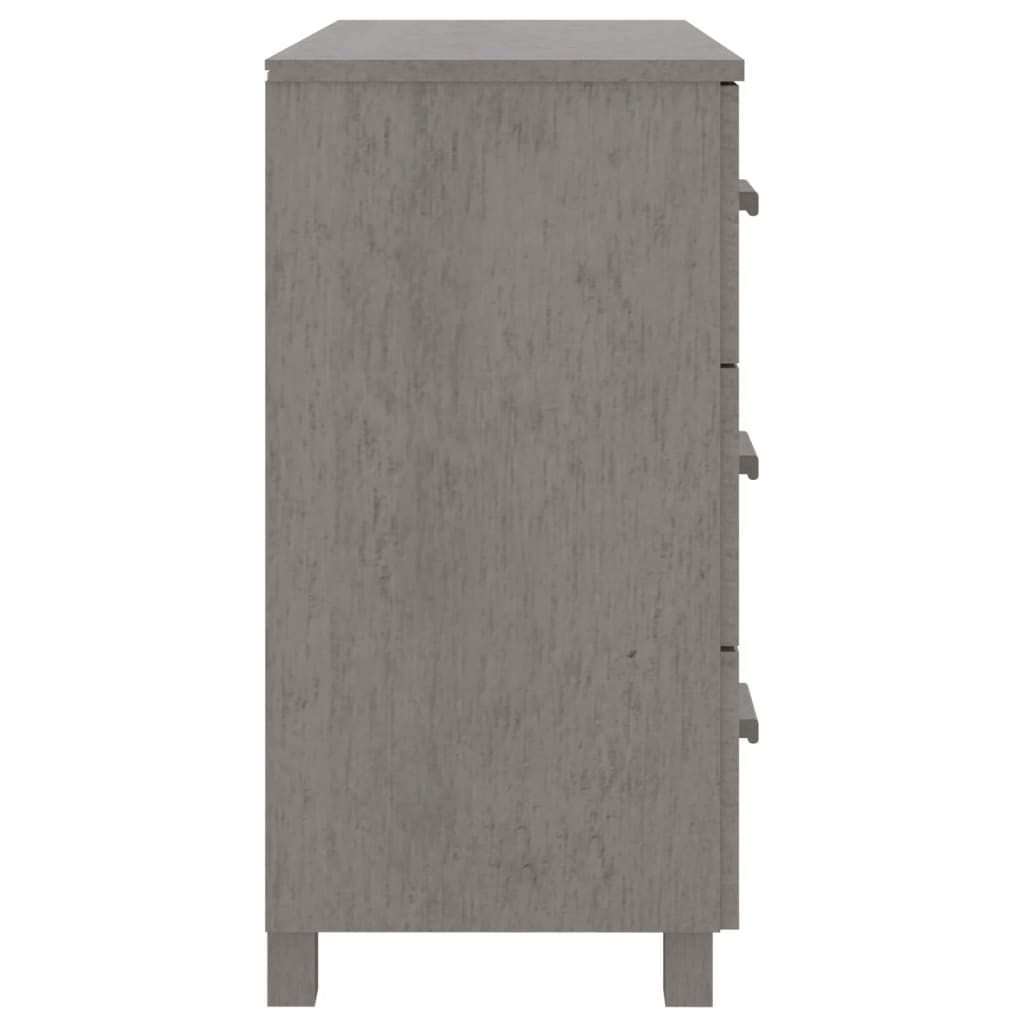 Skjenk Grå HAMAR 90x40x80 cm heltre furu