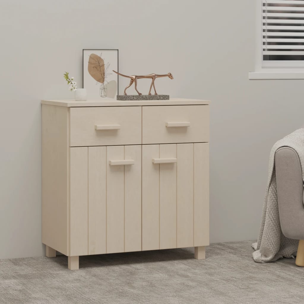 Kommode Honningbrun HAMAR 79x40x80 cm heltre furu
