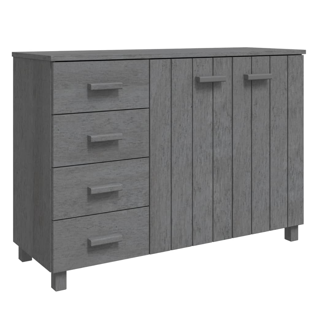 Skjenk Grå HAMAR 113x40x80 cm heltre furu