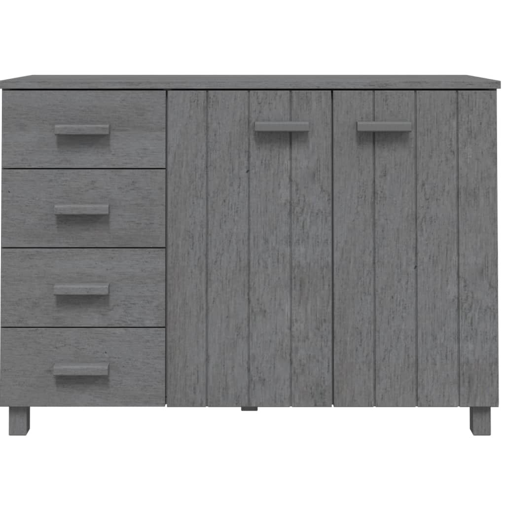 Skjenk Grå HAMAR 113x40x80 cm heltre furu