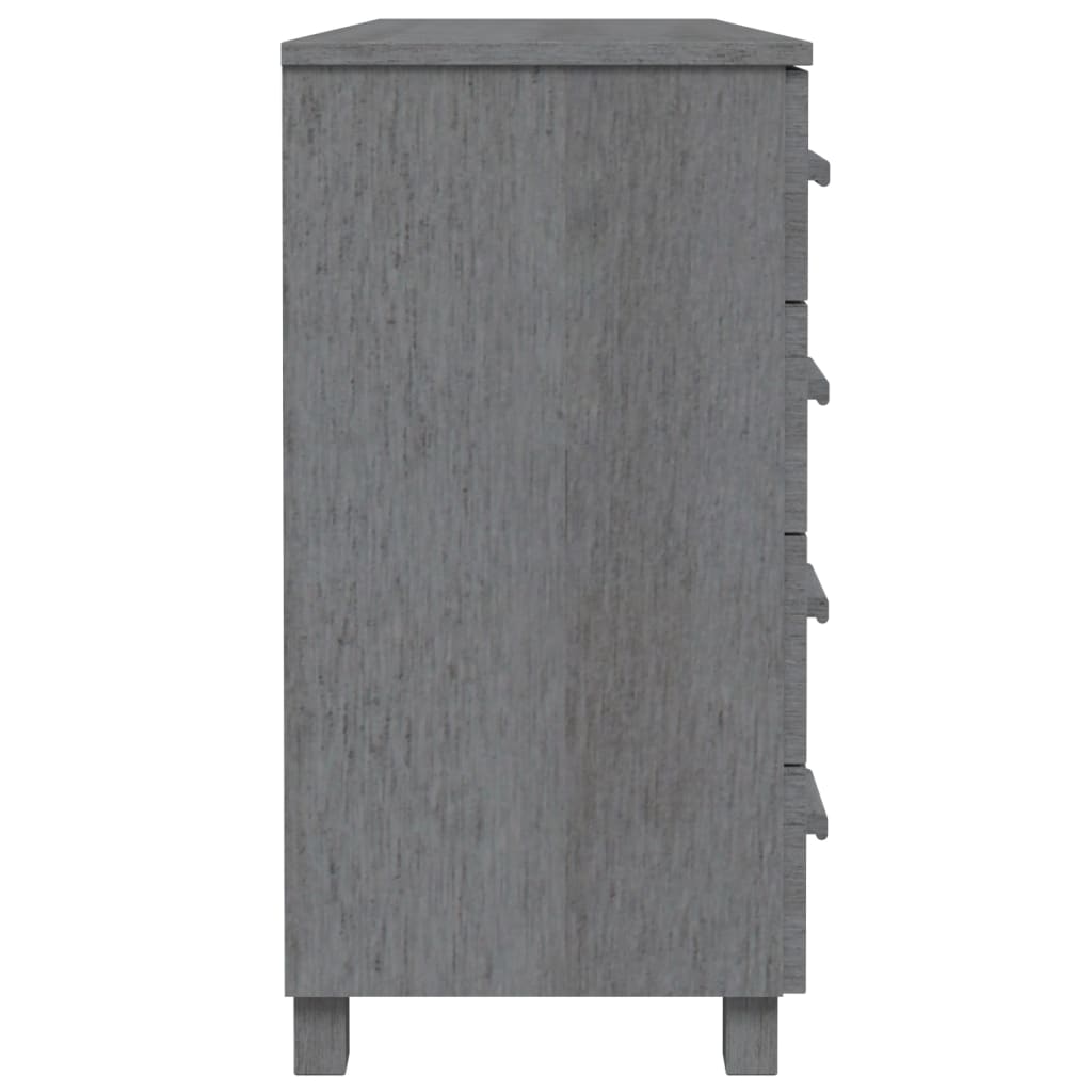 Skjenk Grå HAMAR 113x40x80 cm heltre furu