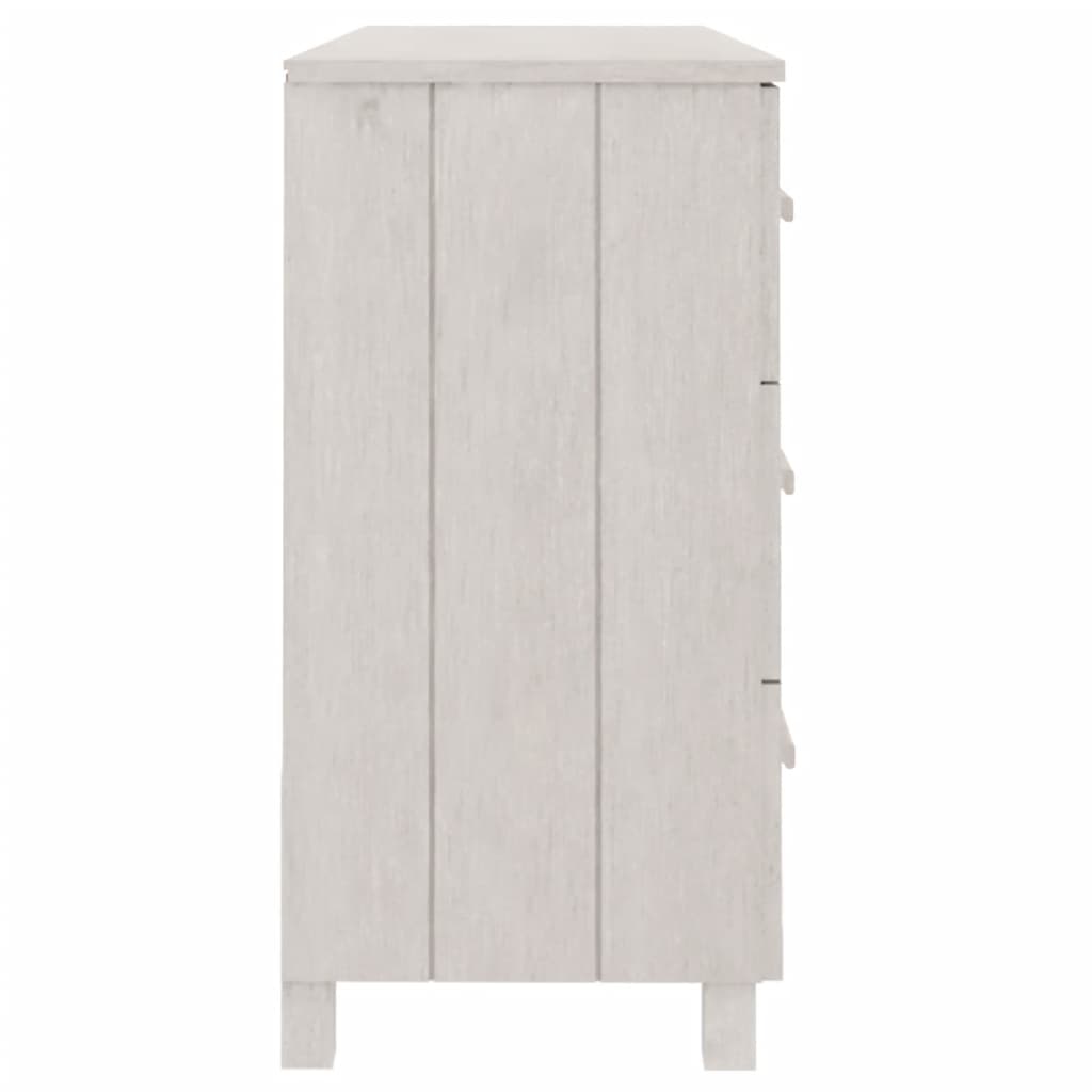 Skjenk Hvit HAMAR 113x40x80 cm heltre furu