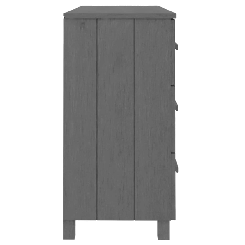 Skjenk Grå HAMAR 113x40x80 cm heltre furu