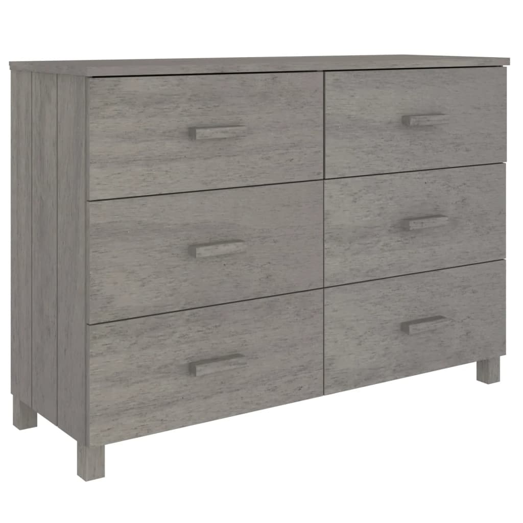 Skjenk Grå HAMAR 113x40x80 cm heltre furu