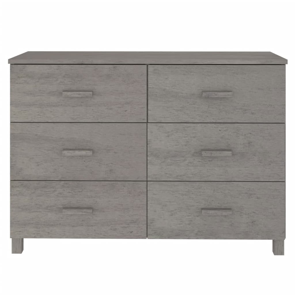 Skjenk Grå HAMAR 113x40x80 cm heltre furu