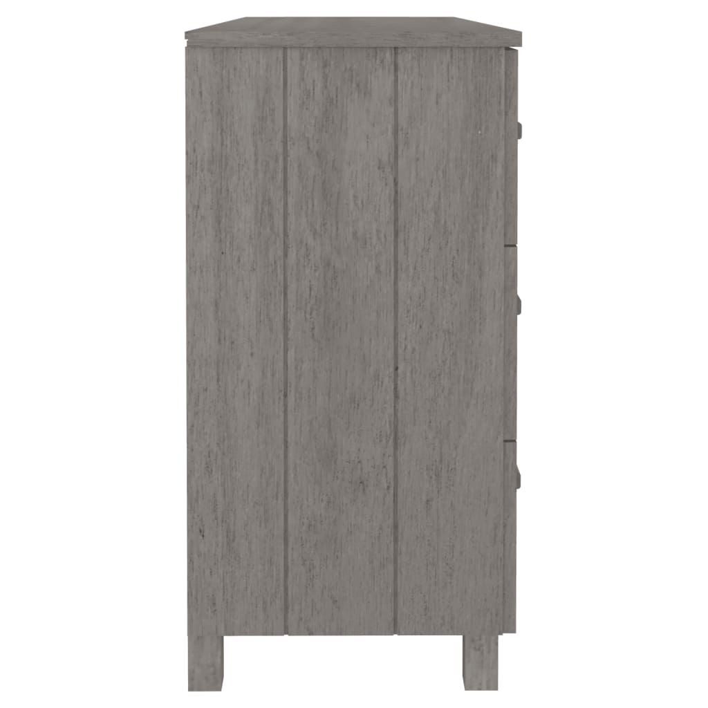Skjenk Grå HAMAR 113x40x80 cm heltre furu