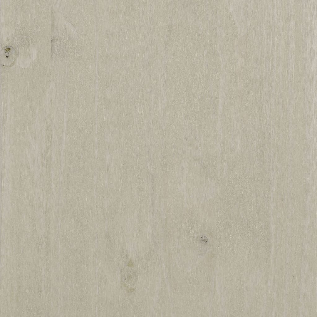 Salongbord Sofabord Hvit HAMAR 100x55x35 cm heltre furu