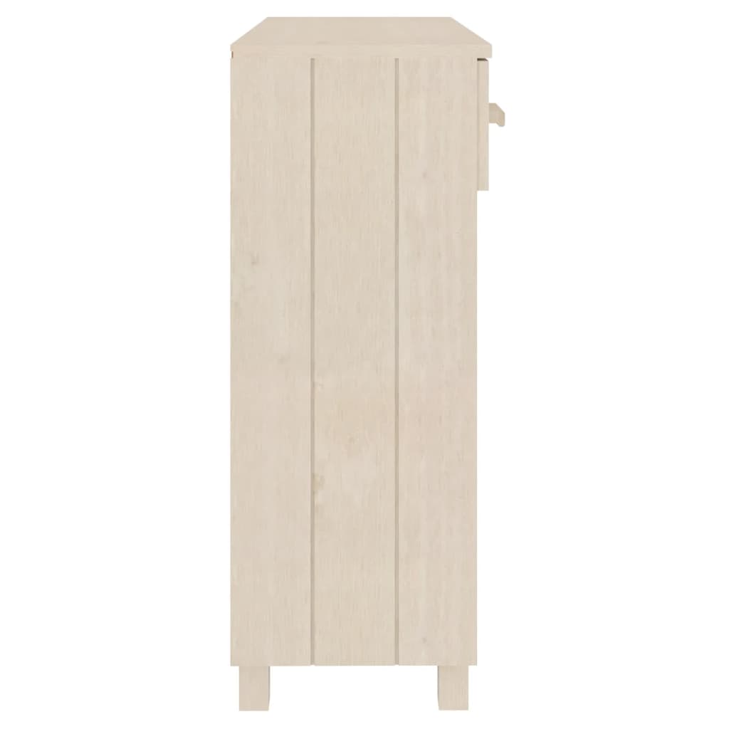 Avlastningsbord Konsollbord Tre HAMAR Honningbrun 90x35x90 cm heltre furu