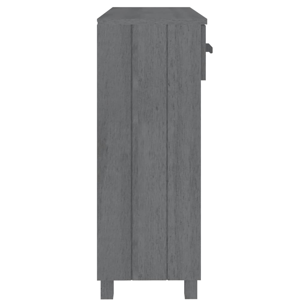 Avlastningsbord Konsollbord Tre HAMAR mørkegrå 90x35x90 cm heltre furu