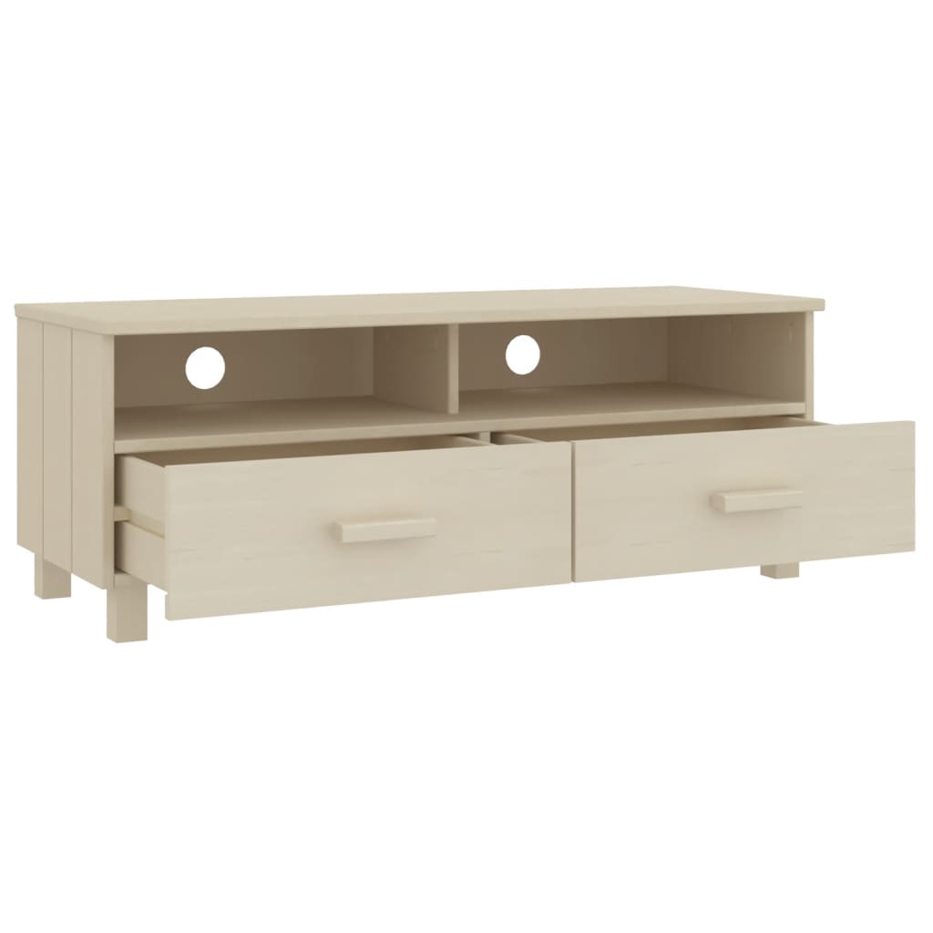 TV-Møbel Honningbrun TV-benk HAMAR 106x40x40 cm heltre furu