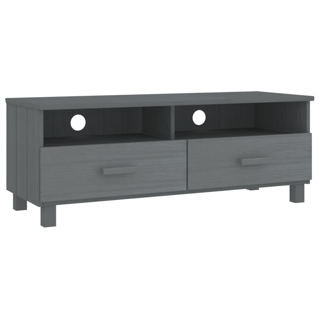 TV-Møbel Grå TV-benk HAMAR 106x40x40 cm heltre furu
