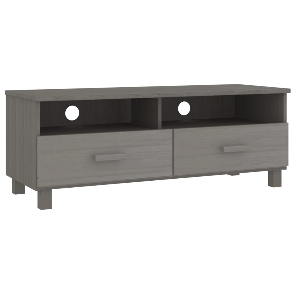 TV-Møbel Grå TV-benk HAMAR 106x40x40 cm heltre furu