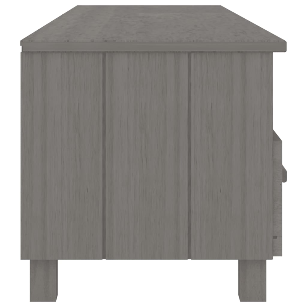 TV-Møbel Grå TV-benk HAMAR 158x40x40 cm heltre furu