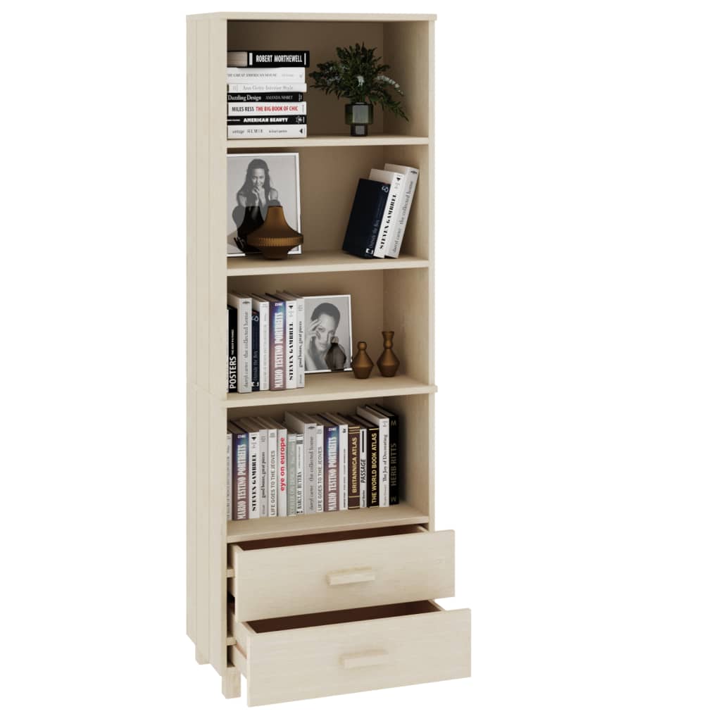 Skap honningbrun HAMAR 60x35x180 cm heltre furu