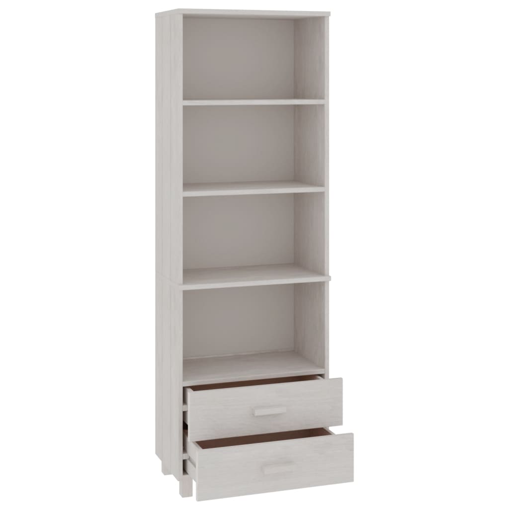 Skap hvit HAMAR 60x35x180 cm heltre furu