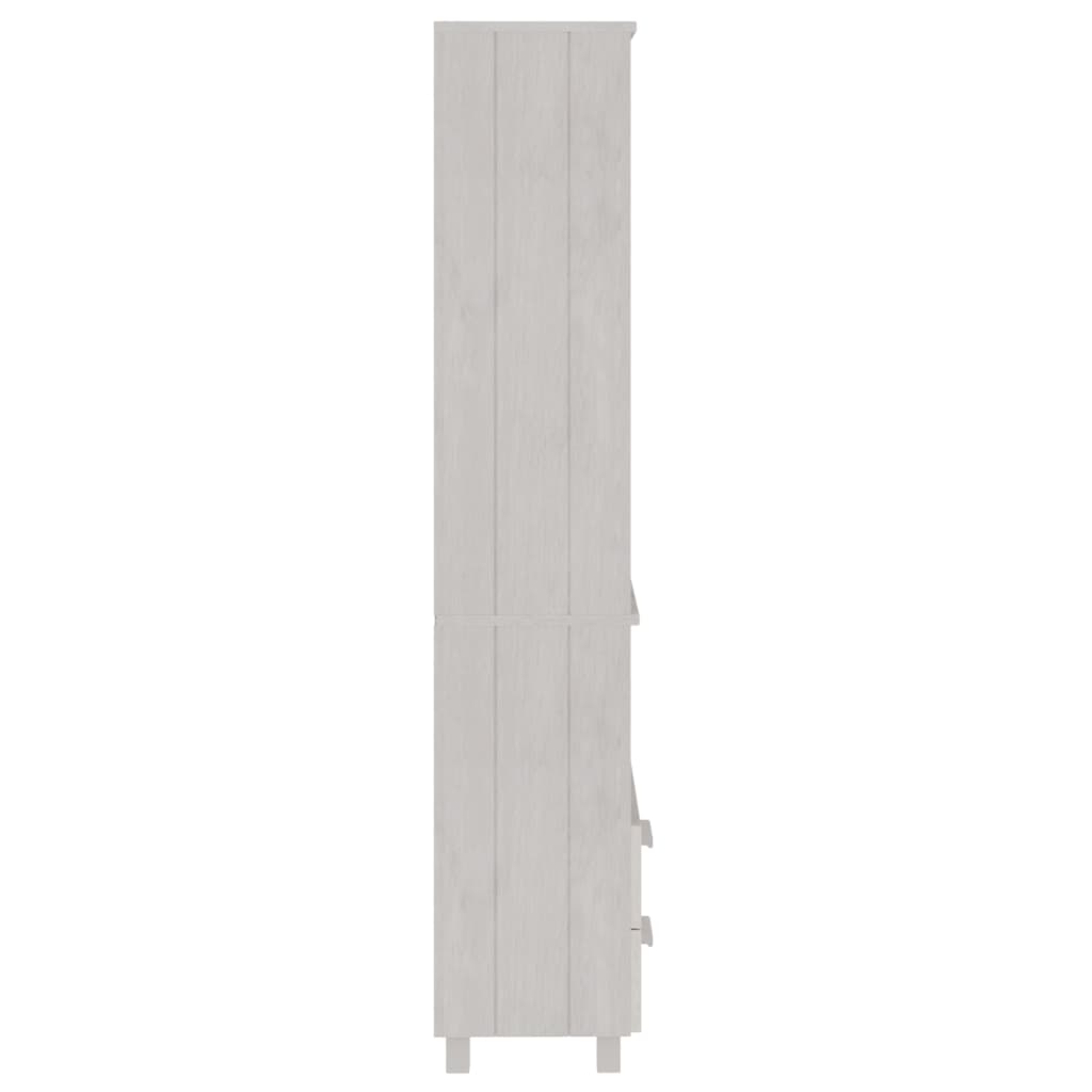 Skap hvit HAMAR 60x35x180 cm heltre furu