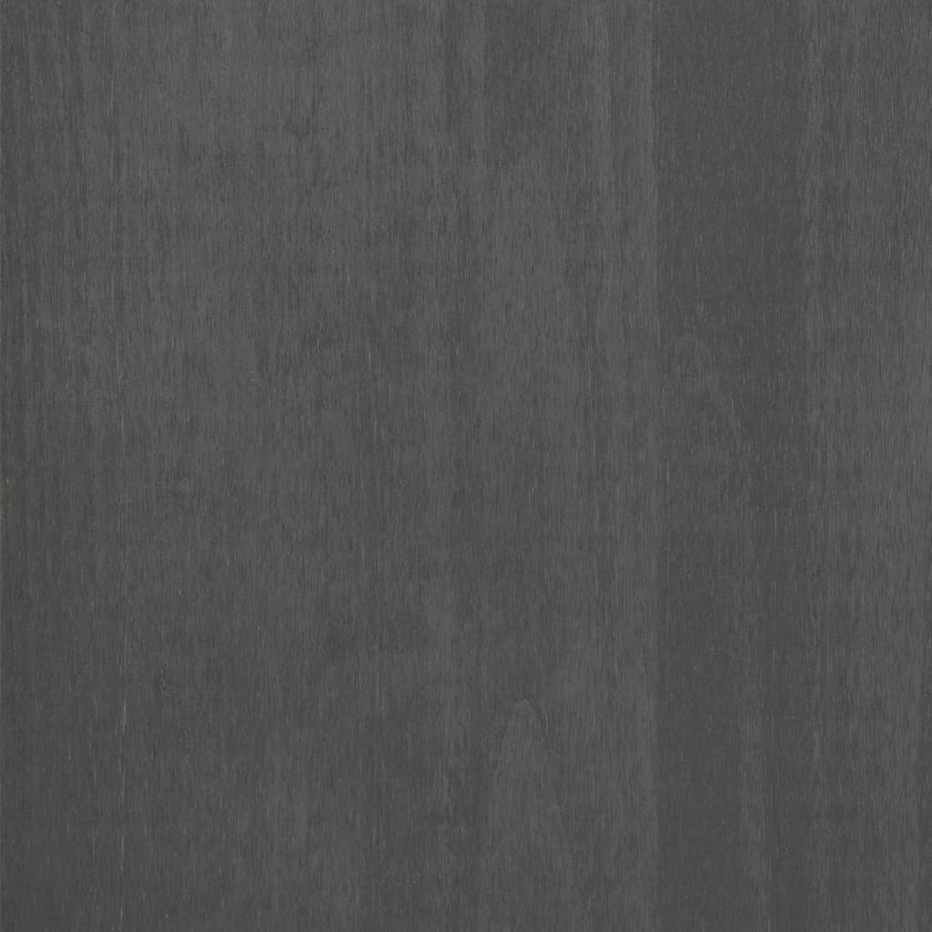 Skap grå HAMAR 60x35x180 cm heltre furu