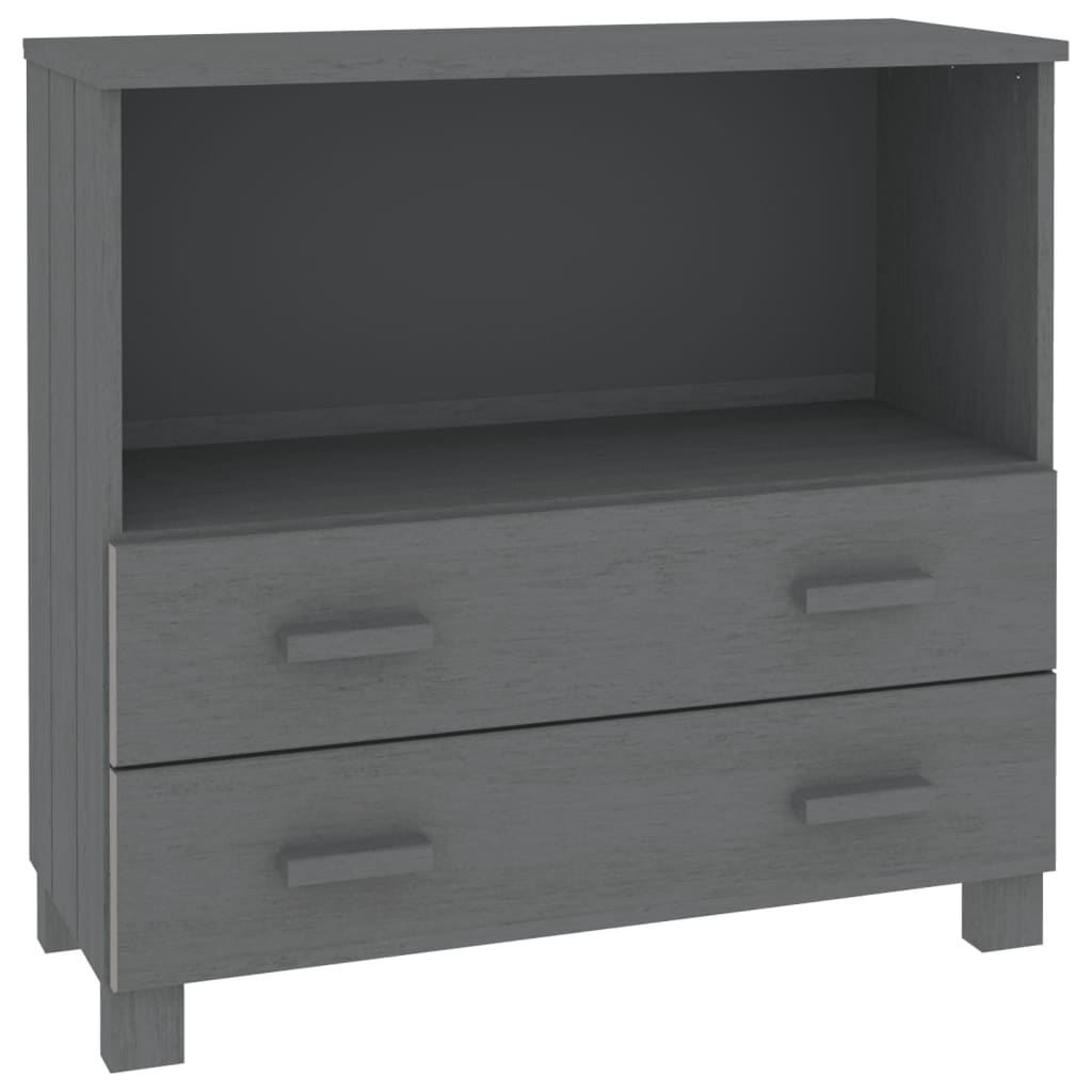 Skjenk Grå HAMAR 85x35x80 cm heltre furu