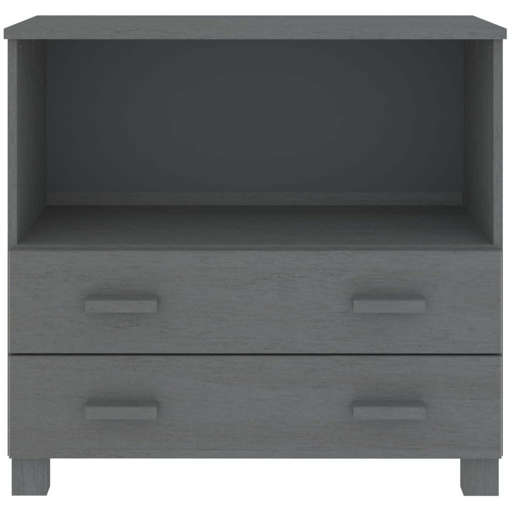 Skjenk Grå HAMAR 85x35x80 cm heltre furu