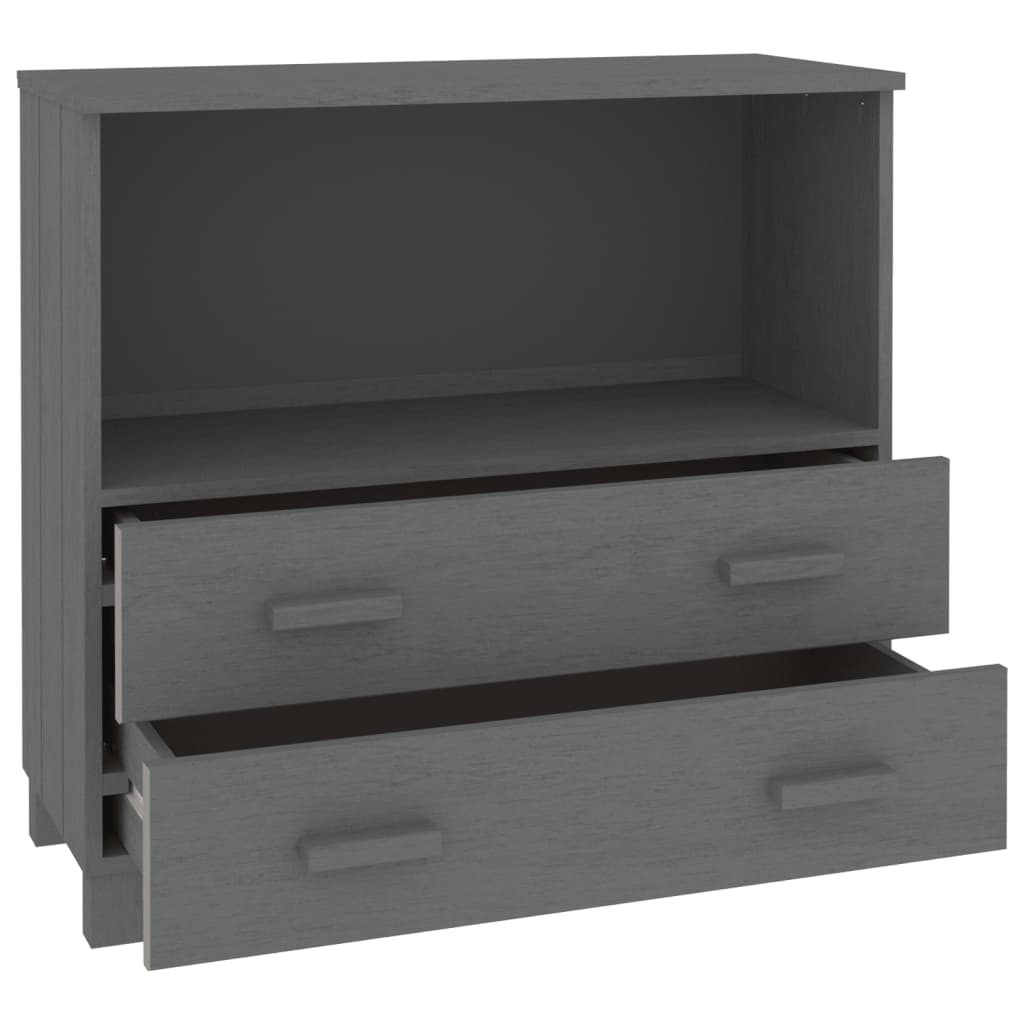 Skjenk Grå HAMAR 85x35x80 cm heltre furu