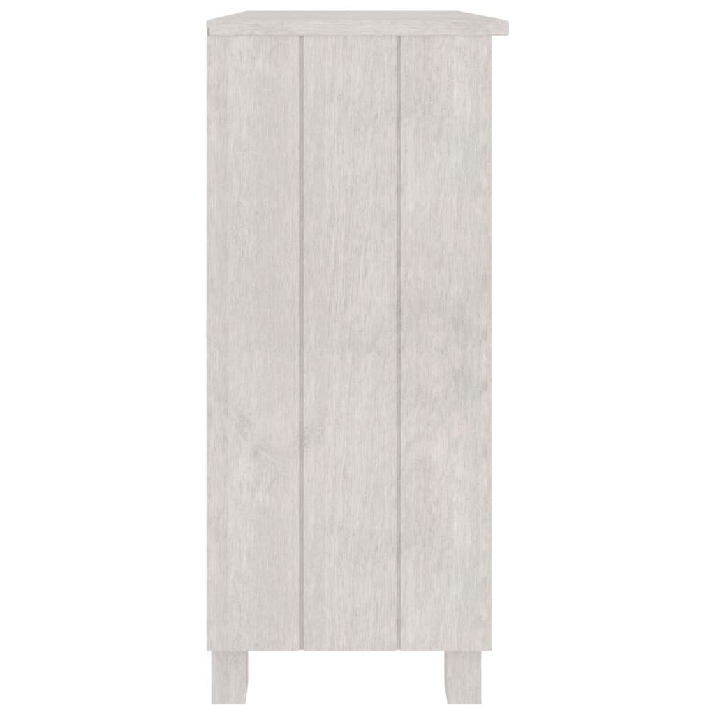 Skjenk Hvit HAMAR 85x35x80 cm heltre furu