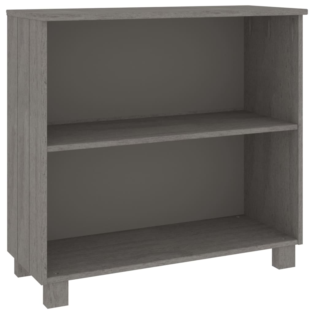 Kommode Grå HAMAR 85x35x80 cm heltre furu