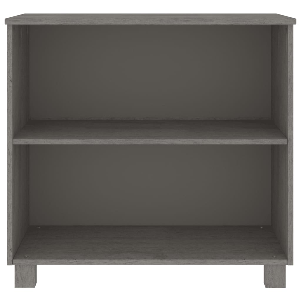 Kommode Grå HAMAR 85x35x80 cm heltre furu