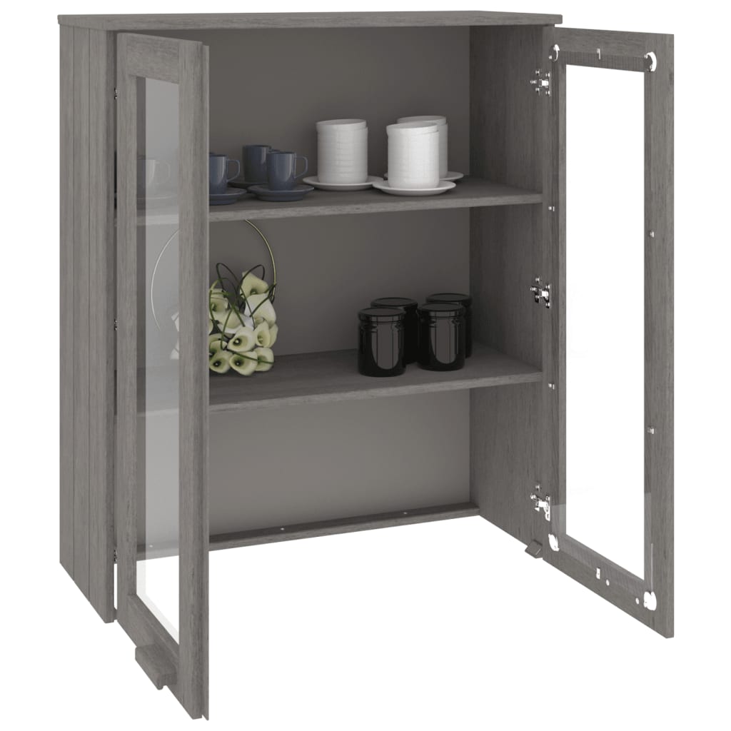Skjenk Grå topp HAMAR lysegrå 85x35x100 cm heltre furu