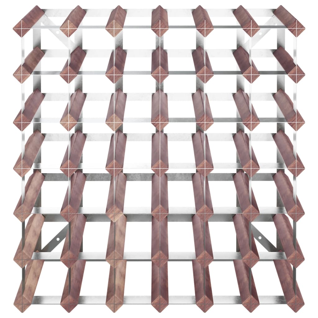 Vinstativ for 42 flasker Brun heltre furu