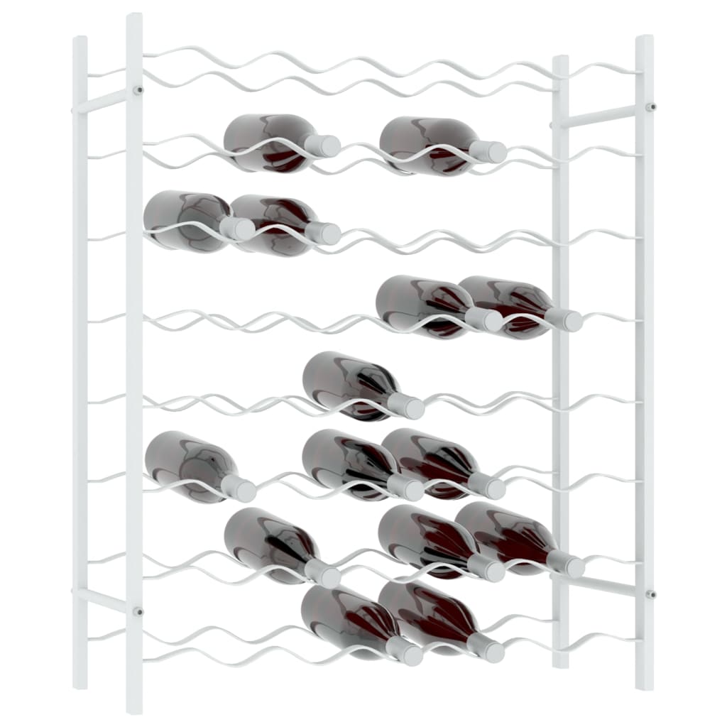 Vinstativ for 48 flasker metall Hvit