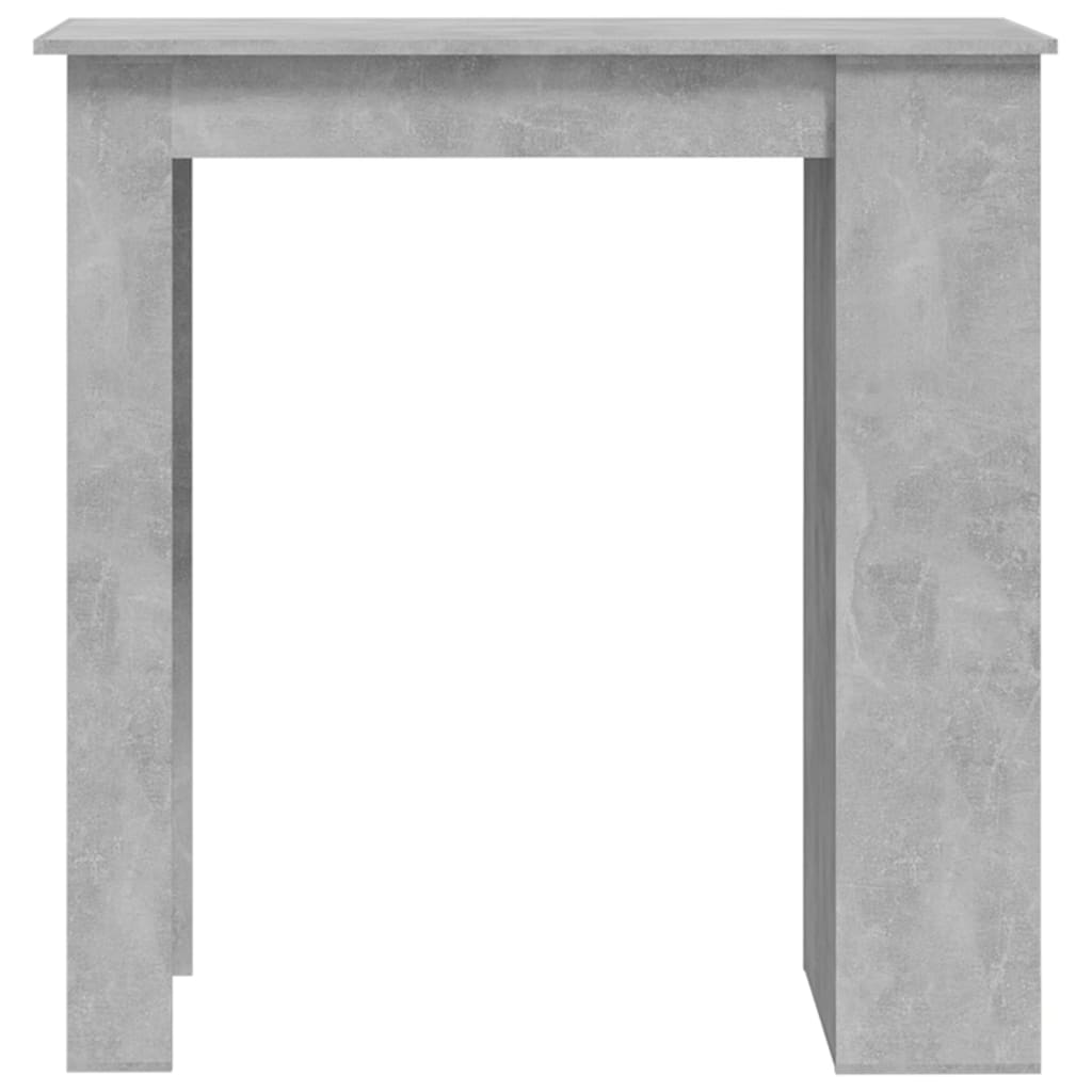 Barbord med oppbevaringsstativ betonggrå 102x50x103,5 cm