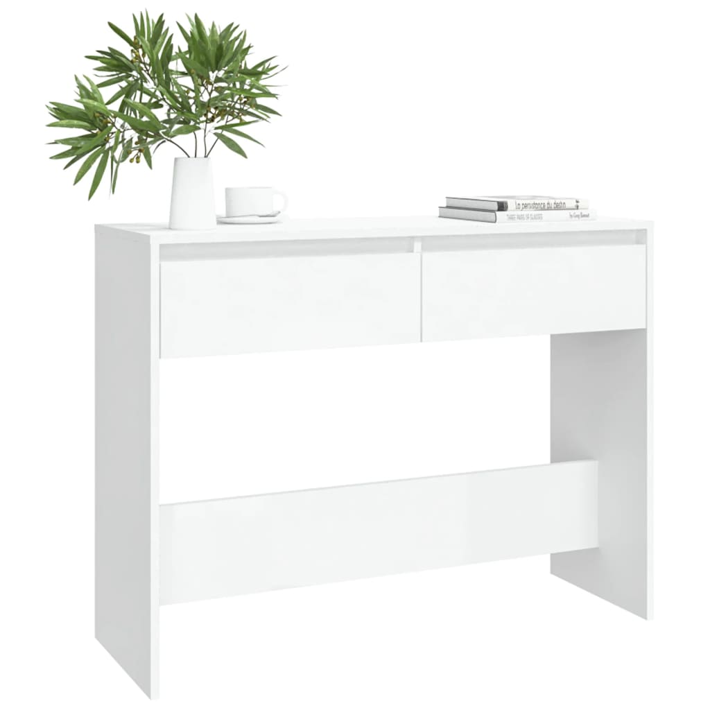 Avlastningsbord Konsollbord Hvit 100x35x76,5 cm