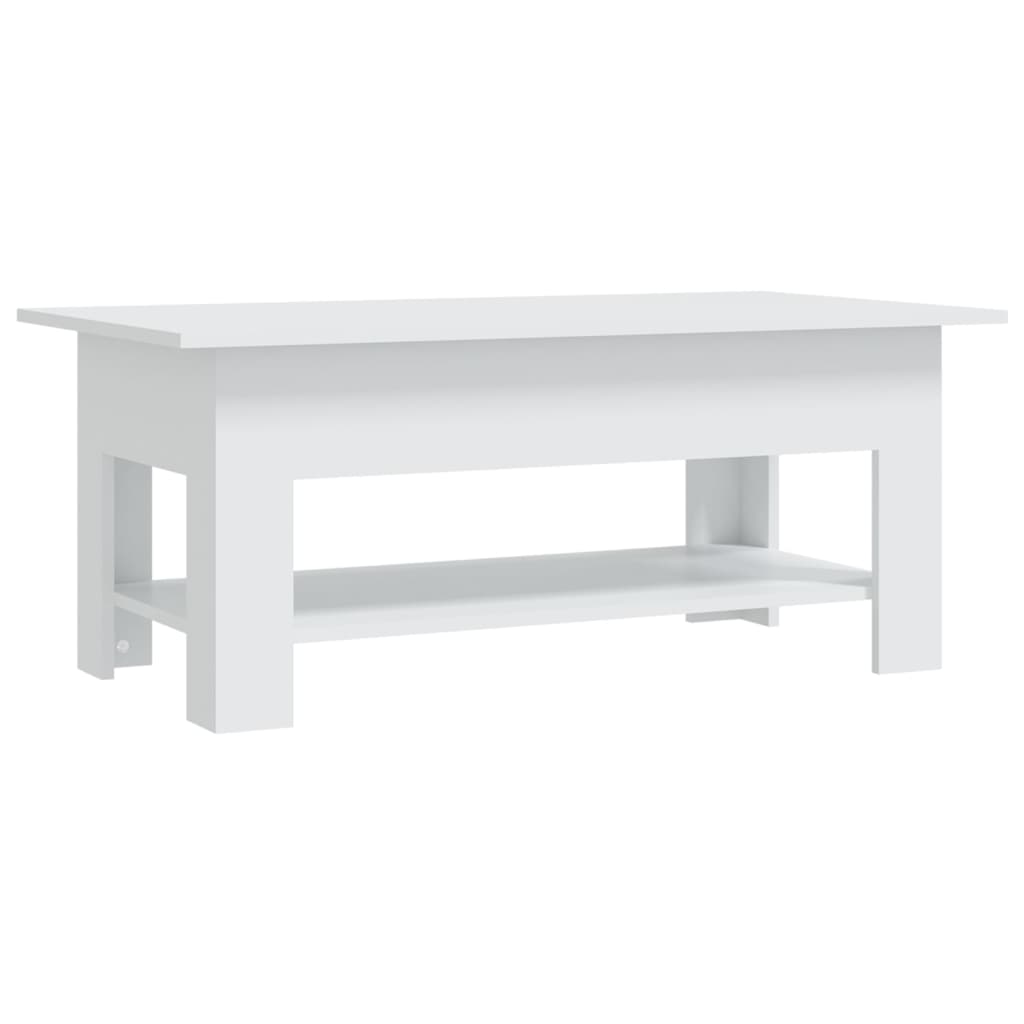 Salongbord Sofabord Hvit 102x55x42 cm