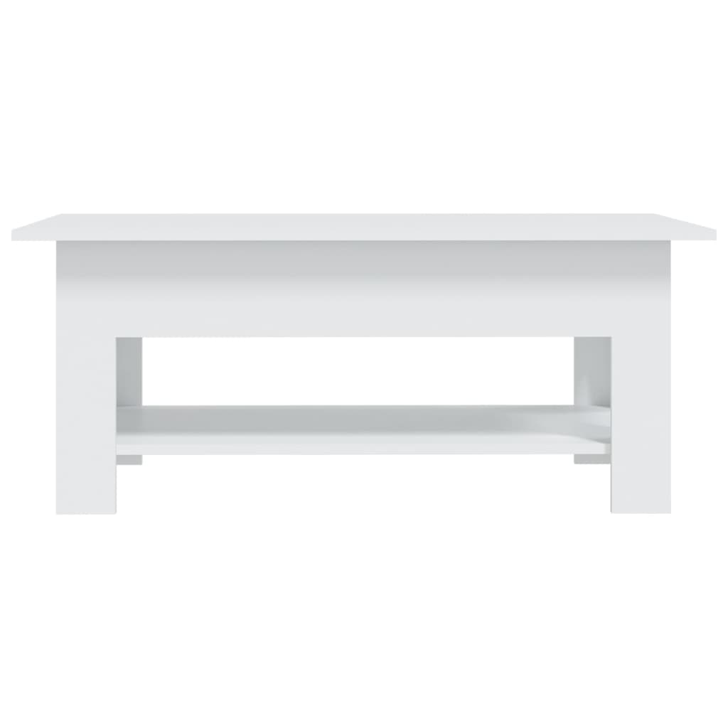 Salongbord Sofabord Hvit 102x55x42 cm