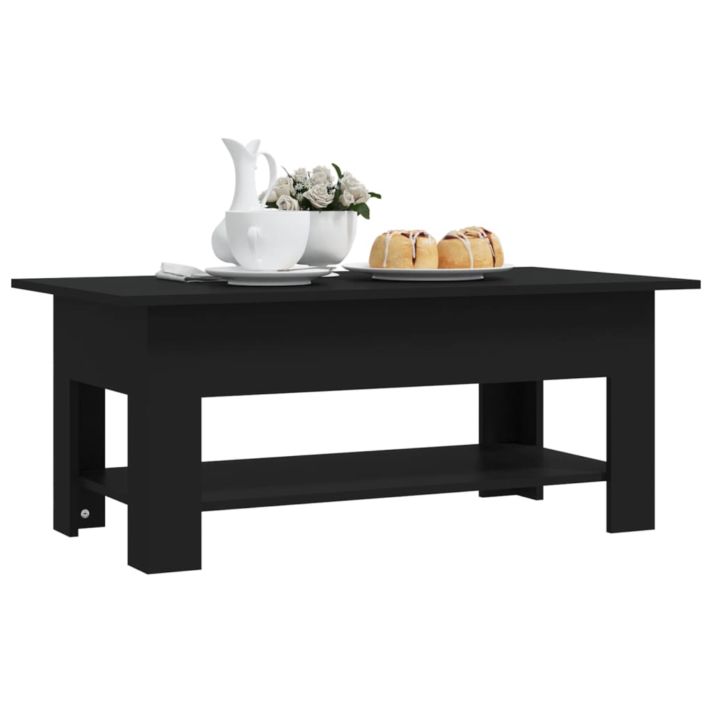 Salongbord Sofabord Svart 102x55x42 cm