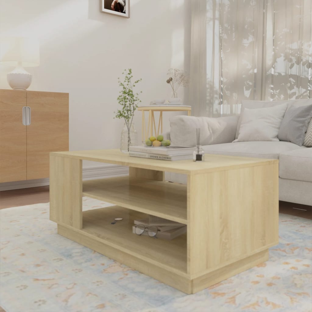 Salongbord Sofabord Sonoma Eik 102x55x43 cm