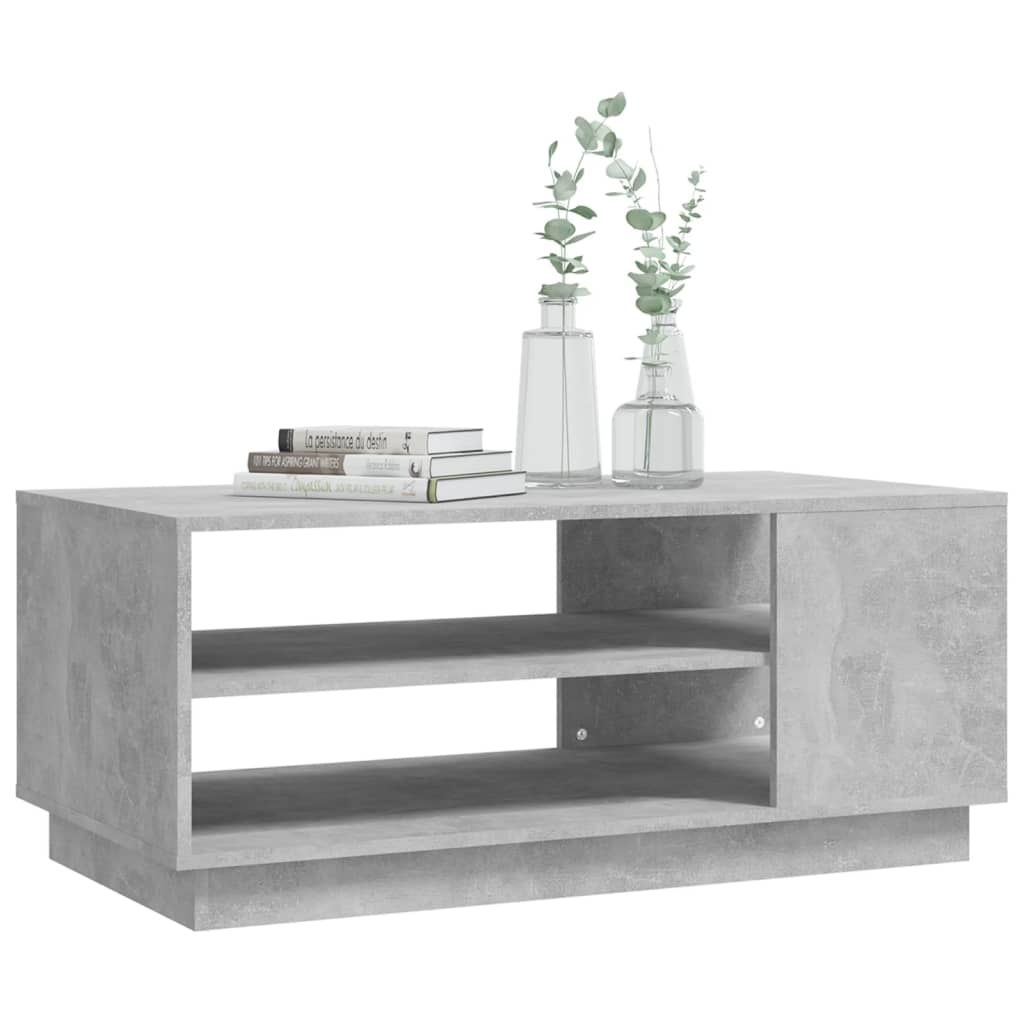 Salongbord Sofabord Betonggrå 102x55x43 cm