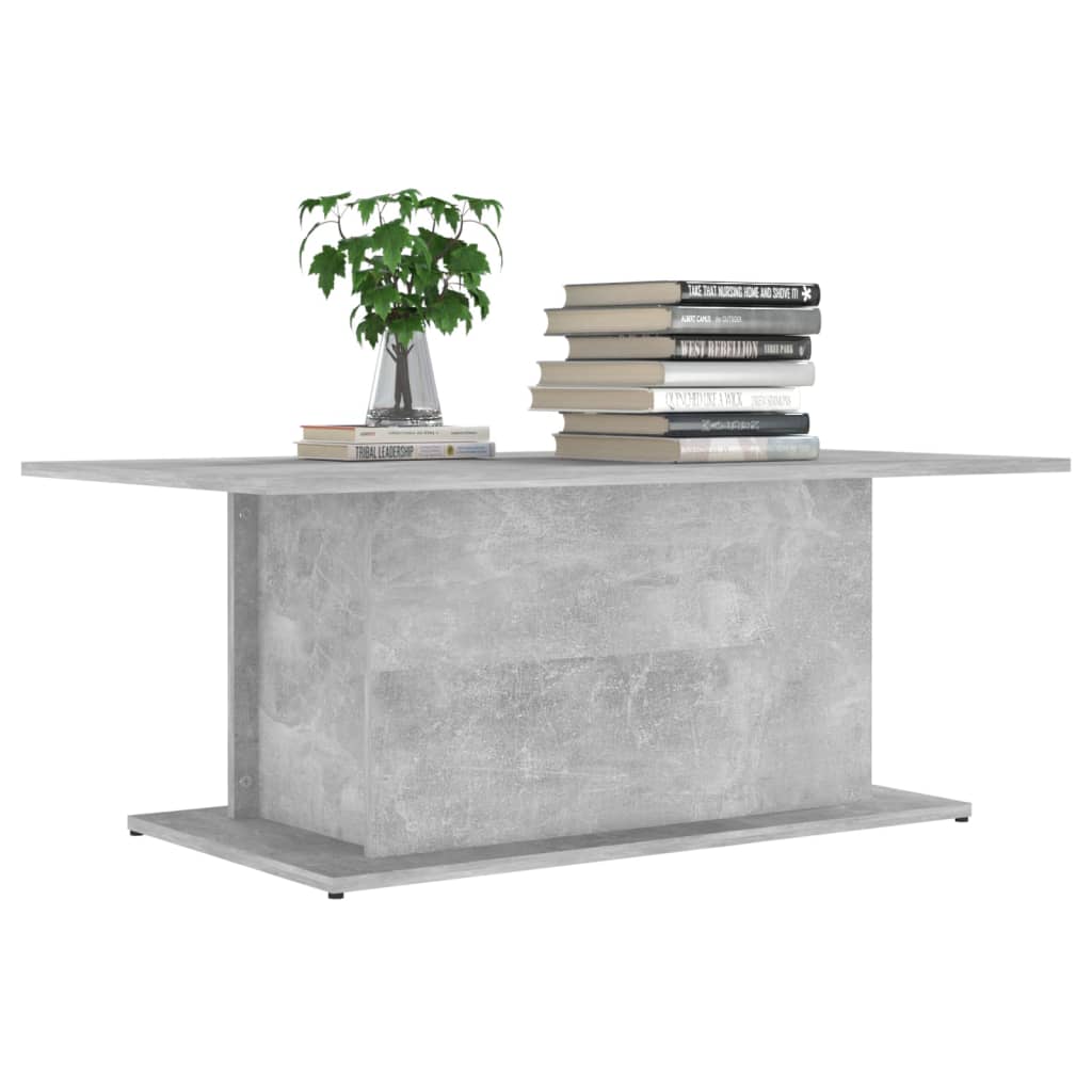 Salongbord Sofabord Betonggrå 102x55,5x40 cm