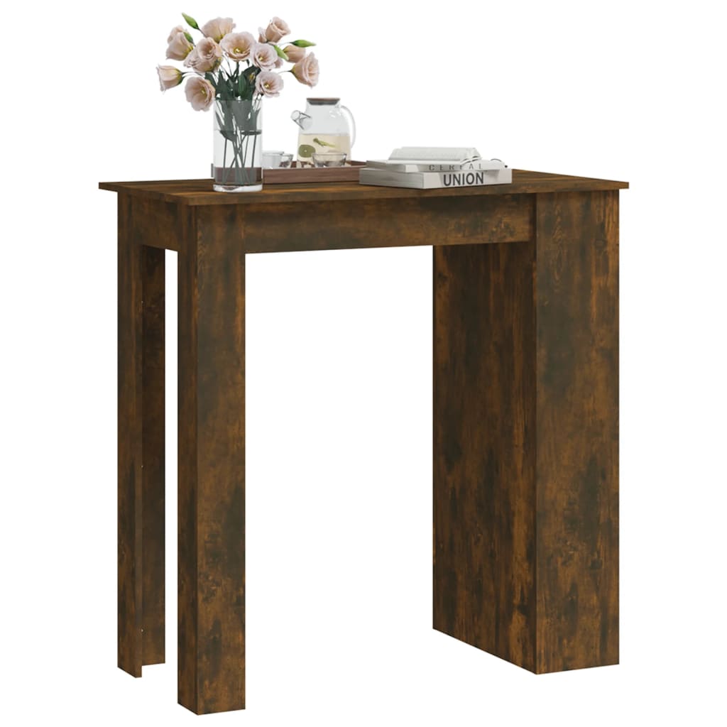 Barbord med stativ røkt eik 102x50x103,5 cm konstruert tre