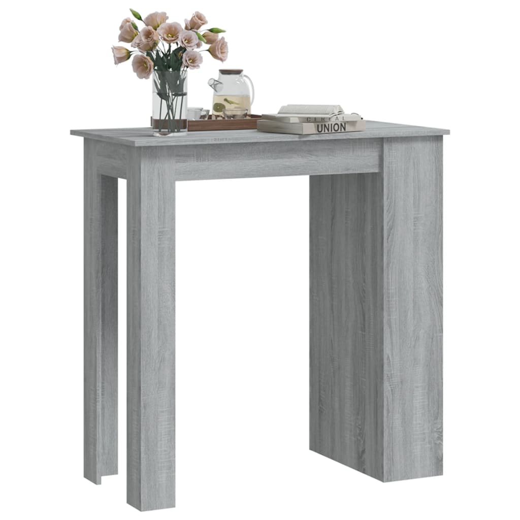 Barbord med stativ grå sonoma 102x50x103,5 cm konstruert tre