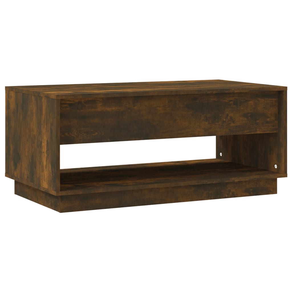 Salongbord Sofabord Røkt Eik 102,5x55x44 cm