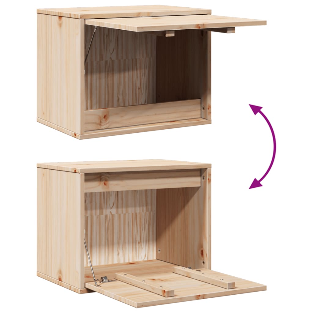 Veggskap 45x30x35 cm heltre furu