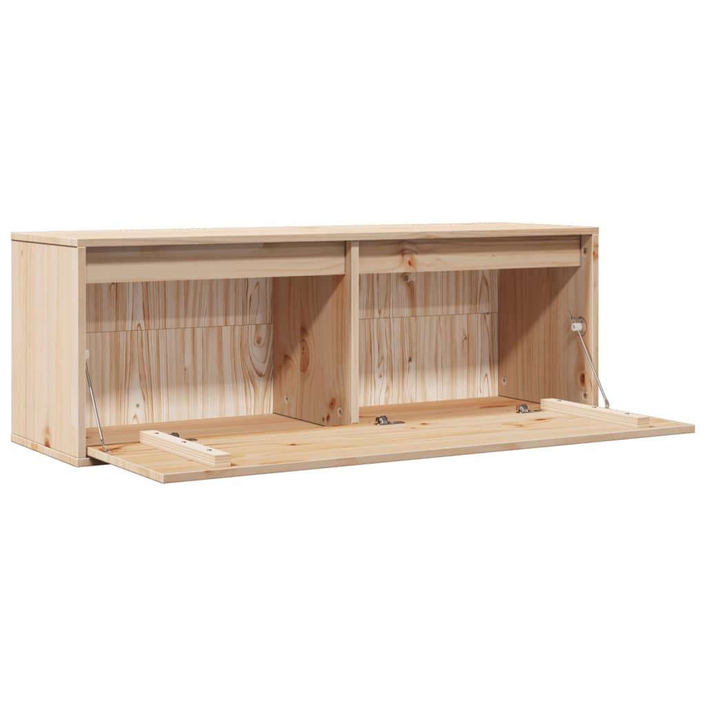 TV-Møbel Tre Veggskap 100x30x35 cm heltre furu